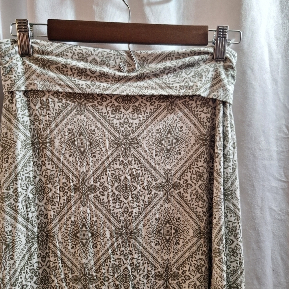 Charlotte Russe Boho print double split skirt medium